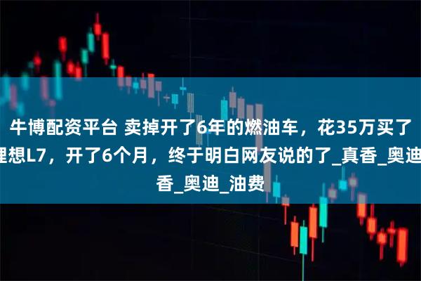 牛博配资平台 卖掉开了6年的燃油车，花35万买了一辆理想L7，开了6个月，终于明白网友说的了_真香_奥迪_油费