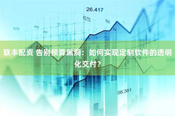 联丰配资 告别预算黑洞：如何实现定制软件的透明化交付？