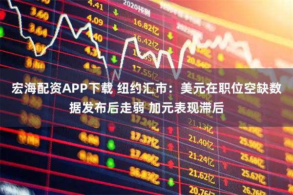 宏海配资APP下载 纽约汇市：美元在职位空缺数据发布后走弱 加元表现滞后